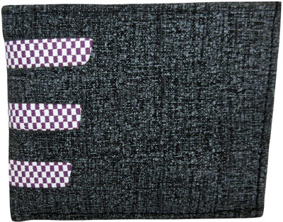 

Apki Needs Boys Black Artificial Leather, Canvas, Denim Wallet(6 Card Slots)