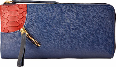 

Hidesign Women Formal Blue Genuine Leather Wallet(1 Card Slot)