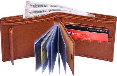 

Bizarre Kraftz Men Casual Tan Artificial Leather Wallet(8 Card Slots)