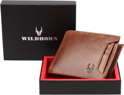 

WildHorn Men Formal Brown Genuine Leather Wallet(5 Card Slots)
