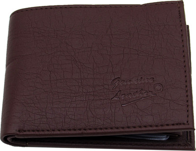 

Besto Men Brown Genuine Leather Wallet(10 Card Slots)