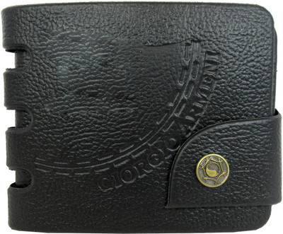 

Apki Needs Boys Black Artificial Leather, Canvas Wallet(4 Card Slots)