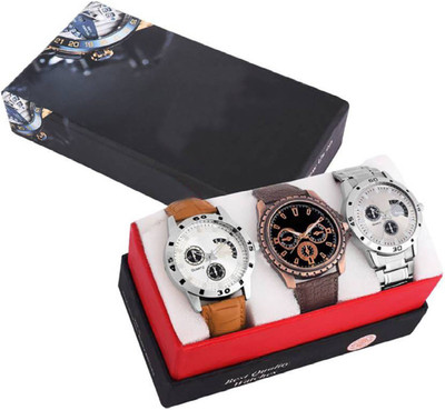 

Skmi Sett Of Three Designer Modish Combo For Boys Watch - For Men