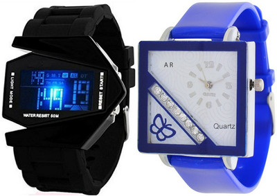 

Orayan Couple Combo of two RKT+G34 Watch - For Boys & Girls