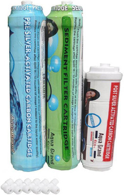 

PK Aqua -PK Aqua RO Water Purifier Inline Special Filter Set Compatible/Suited for RO/UV/UF Water Purifiers- Solid Filter Cartridge(0.5, Pack of 1)
