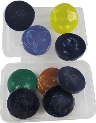 

estore 9 pcs, 40mm resin round disc beads with hole for jewellery making art and craft diy project kit