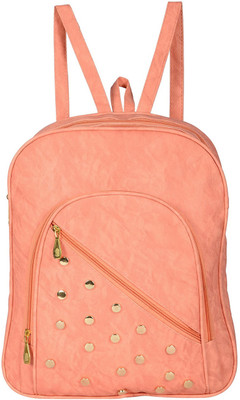 

MultiZone Pastel College Outdoor Travel Picnic Bags 9 L Backpack(Pink), Peach