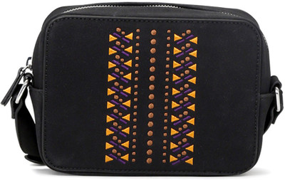 

London Rag BG5250 Sling Bag(Black, 3 L)
