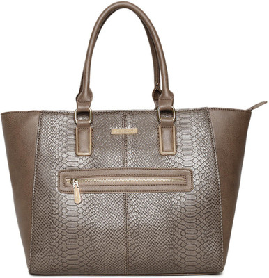 

Addons Front Zipper textured tote Bag Shoulder Bag(Green, 5 L)