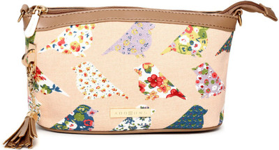 

Addons Bird printed crossbody Sling Sling Bag(Pink, 5 L)