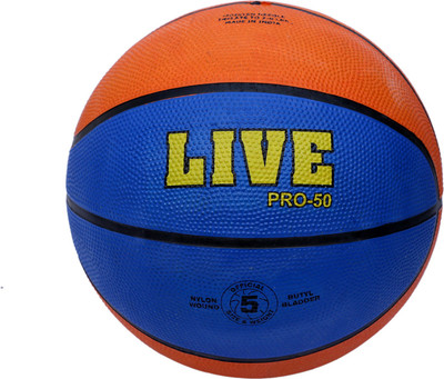 

LIVE TOURNAMENT BASKETBALL Basketball - Size: 5(Pack of 1, Blue, Multicolor, Orange), Blue;saffron