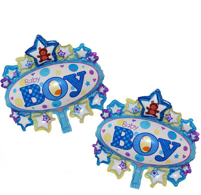 

AMFIN Printed 26 Inch (Pack Of 2) Baby Shower balloons for decoration / Baby Boy Foil Balloons For Baby Shower/ birthday Party Decoration Balloon(Multicolor, Pack of 1)