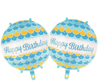 

AMFIN Printed (Pack of 2) 18 Inch Happy Birthday Foil Balloon Birthday Party Supplies / Happy Birthday Balloons For Boys / Theme Party Decoration Balloon(Multicolor, Pack of 2)