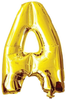 

AMFIN Solid 17 inch Letter Foil Balloon For Birthday Party / Wedding Party Event / Baby Shower / Birthday Party Decor Letter "A" Balloon(Gold, Pack of 1)