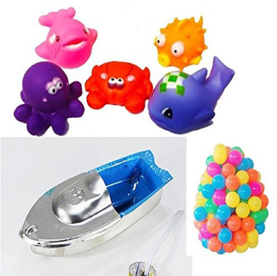 

Kuhu Creations Supreme Practical Science Learning Water Toys. (30 Units ) Bath Toy(Multicolor)