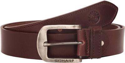 

Scharf Men Casual Brown Genuine Leather Belt, Brown-z02