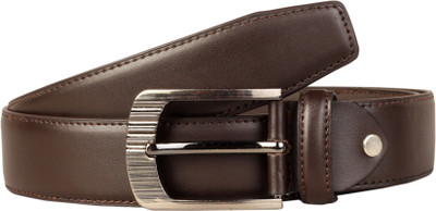 

Scharf Men Formal Brown Artificial Leather Belt, Brown-01