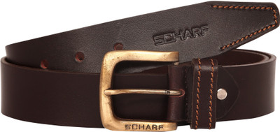 

Scharf Men Casual Brown Genuine Leather Belt, Brown-q01