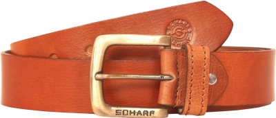 

Scharf Men Brown Genuine Leather Belt, Brown-z03