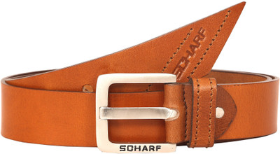 

Scharf Men Casual Brown Genuine Leather Belt, Brown-z04