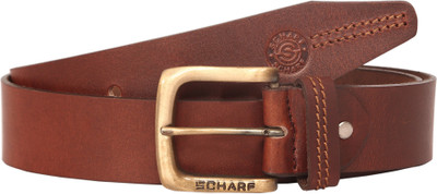 

Scharf Men Casual Brown Genuine Leather Belt, Brown-q04