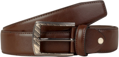 

Scharf Men Formal Brown Artificial Leather Belt, Brown-03