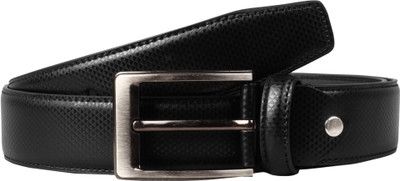 

Scharf Men Formal Black Artificial Leather Belt, Black-07