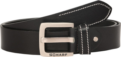

Scharf Men Casual Black Genuine Leather Belt
