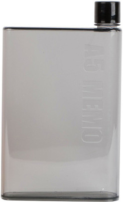 Husker A5 Memo Notebook Size Ultra slim Water Bottle 420 ml 420 ml Bottle(Pack of 1, Black, Plastic)