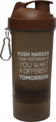 

Hyper Adam AN-359 Stylish Shaker With Tablet And protein Compartment 600 ml Shaker(Pack of 1, Brown)