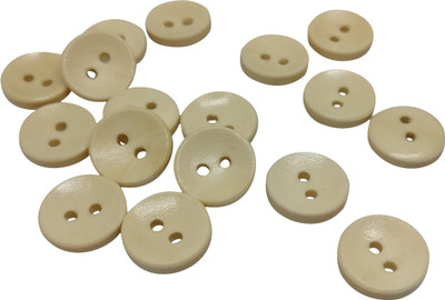 

Aumni Crafts Waxed Wooden Buttons For Craft Scrapbook & Sewing 12.5x4mm Round Creamy Wood Color (Pack of 50 pieces) Wooden Buttons(Pack of 50)