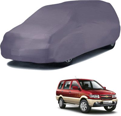 Deltakart Car Cover For Chevrolet Tavera (Without Mirror Pockets)(Grey)