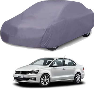 Deltakart Car Cover For Volkswagen Vento (Without Mirror Pockets)(Grey)