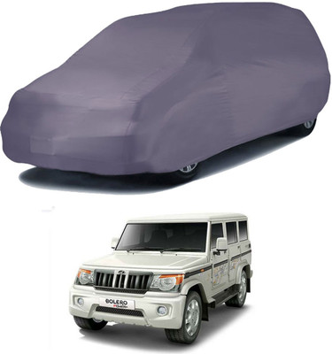 Deltakart Car Cover For Mahindra Bolero (Without Mirror Pockets)(Grey)