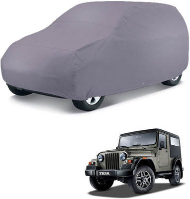 Deltakart Car Cover For Mahindra Thar (Without Mirror Pockets)(Grey)