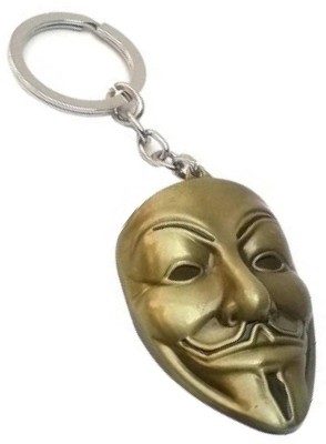 MGP FASHION vendetta mask golden Key Chain(Gold)