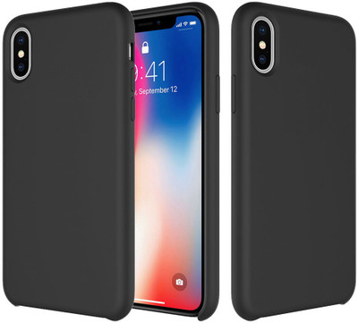 Crust Back Cover for Apple iPhone X(Black, Shock Proof)