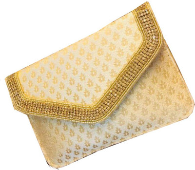 

CRAFTBAZAAR Party White Clutch
