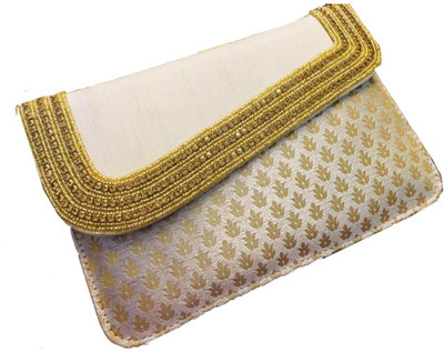 

CRAFTBAZAAR Party White Clutch