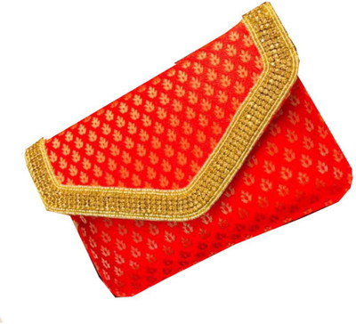 

CRAFTBAZAAR Party Red Clutch