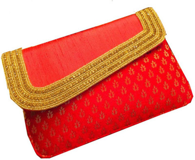 

CRAFTBAZAAR Party Red Clutch