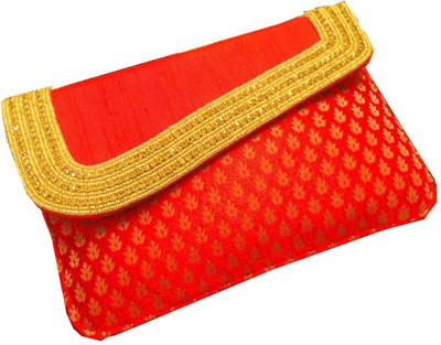 

CRAFTBAZAAR Party Red Clutch