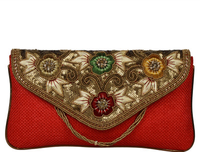 

Saashiwear Party Red Clutch