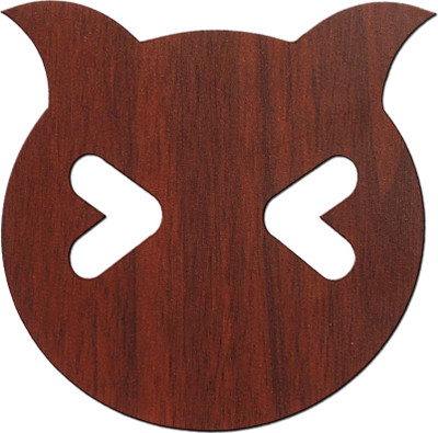 SEHAZ ARTWORKS Round Medium Density Fibreboard Coaster Set(Pack of 4)