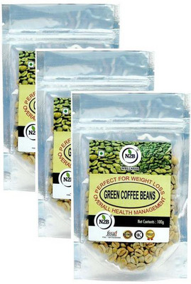 

N2B A++ Green Coffee Beans- Reduce Body Fat, Weight Loss, :Enhance energy, Control diabetes and cholesterol Instant Coffee(3 x 100 g, Green Coffee Flavoured)