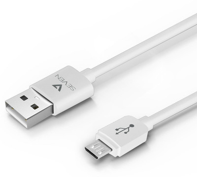 V7 Micro USB Cable – 2.0 Amp Fast Charging & High Speed Data Cable (1 M) USB Cable(White)