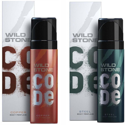 

Wild Stone No Gas Copper And Steel Deodorant Spray - For Men(120 ml, Pack of 2)