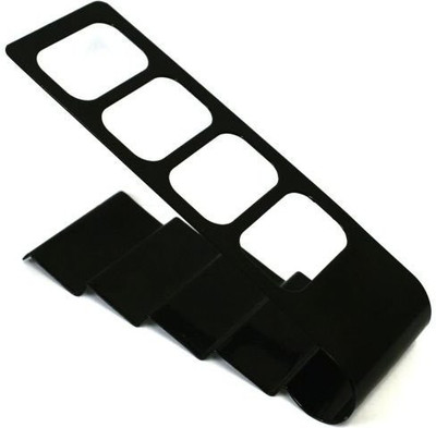 

Inditradition 4 Compartments Metal Remote Control Holder(Black)