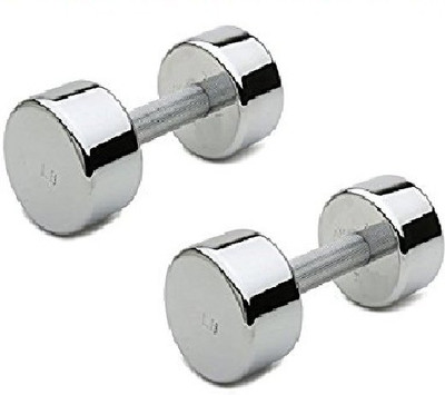 

KTC KTCSTEELDOUMBELL. Fixed Weight Dumbbell(10 kg), Silver