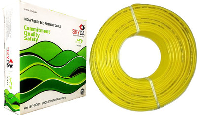 

SKYDA PVC 2.5 sq/mm Yellow 90 m Wire(Yellow)